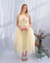 Soft Drop: Yellow pannier dress
